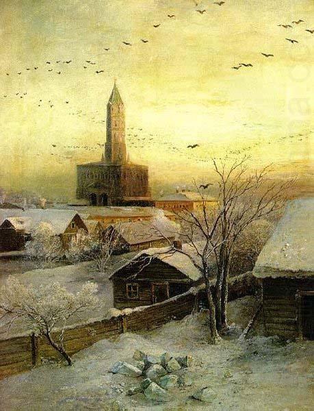 Alexei Savrasov Sukharev Tower oil painting picture